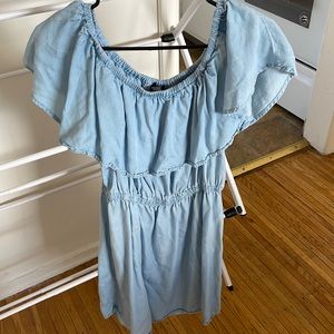 Rue 21 blue ruffle dress